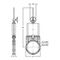 Knifegate valve Series: Zeta Type: 21130 Cast iron Hand wheel Wafer type